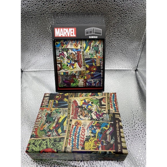 Marvel Comic Cover Collage Slimfold Wallet - Multi-Color Design, Official Marvel - Picture 3 of 7